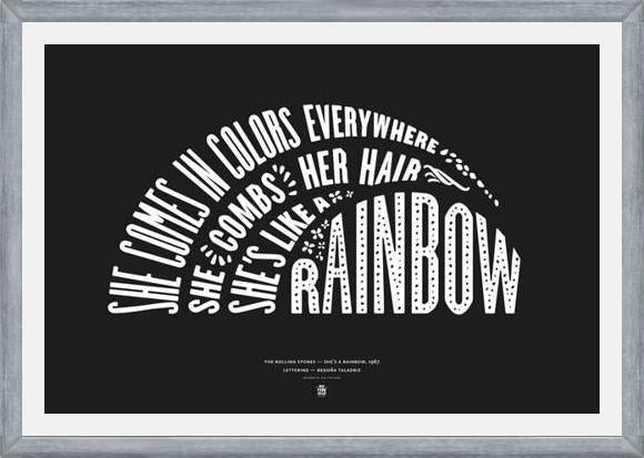 Cuadro She's like a rainbow, The Rolling Stones - Black