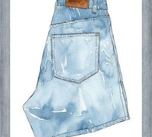 Cuadro Blue Denim Jean Shorts