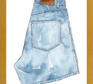 Cuadro Blue Denim Jean Shorts