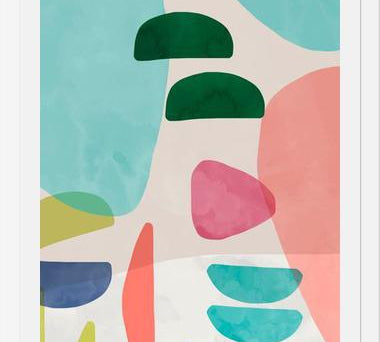 Cuadro Organic Bold Rounded Shapes