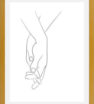 Cuadro Hands series - Walk with me