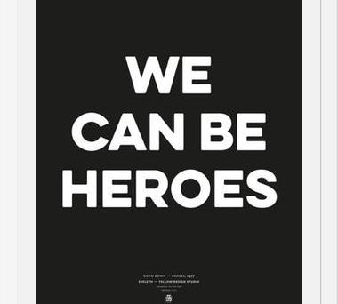 Cuadro Good Music David Bowie We can be heroes