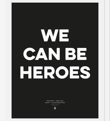 Cuadro Good Music David Bowie We can be heroes