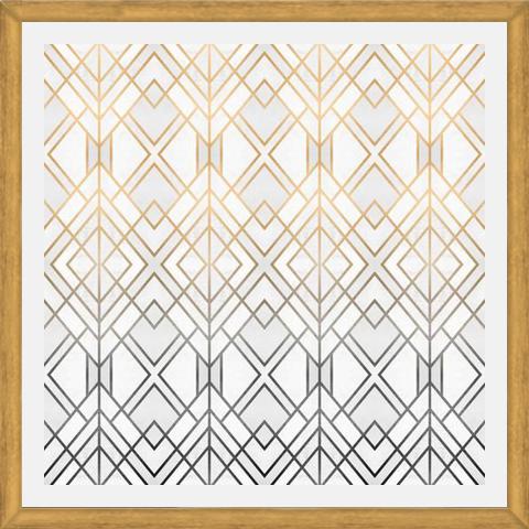 Cuadro Gold And Grey Geo