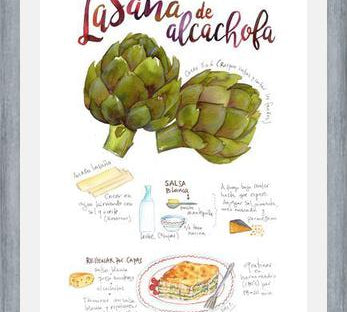 Cuadro Lasaña de Alcahofa