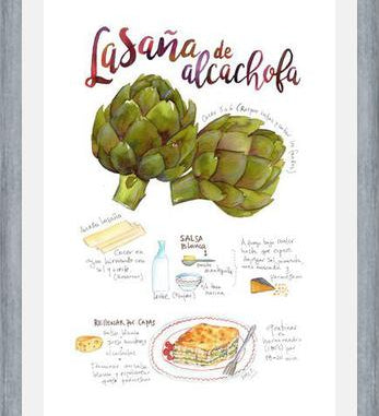 Cuadro Lasaña de Alcahofa