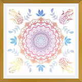 Enmarcado BOHO HAMSA MANDALA