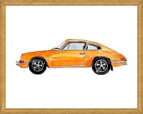 Cuadro Yellow Vintage Car