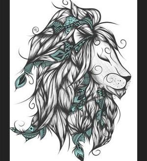 Cuadro Poetic Lion Turquoise