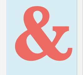 Cuadro Ampersand Baskerville Orange