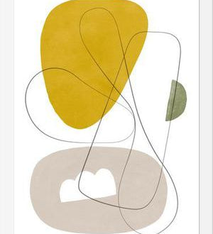 Cuadro Abstraction with gray lines 1