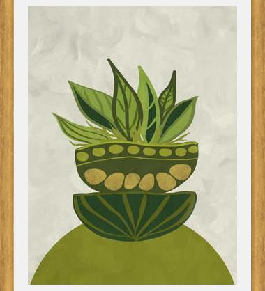 Cuadro Still life Green plants
