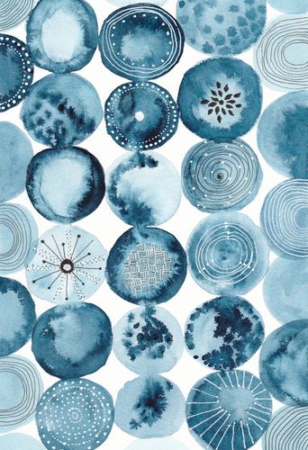 Canvas Indigo watercolorInk 01