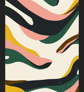 Cuadro Curvas abstractas