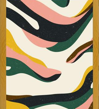 Cuadro Curvas abstractas
