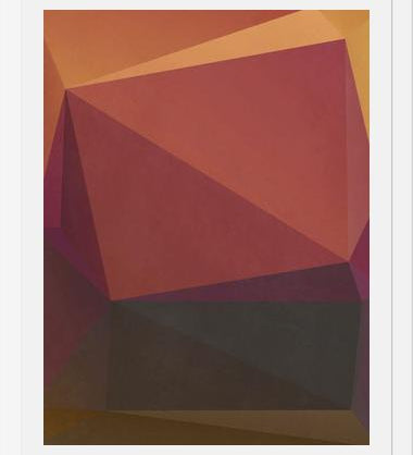 Cuadro Interconnected Triangles VI