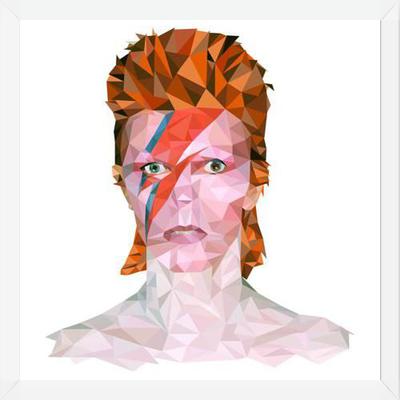 Cuadro David Bowie Low Poly