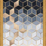 Cuadro Soft Blue Gradient Cubes