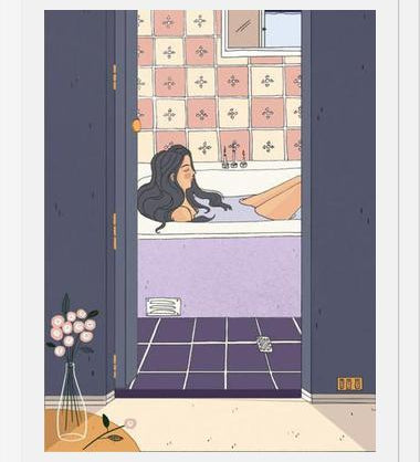Cuadro Baño de Tina