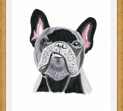 Cuadro Bulldog Rockstar