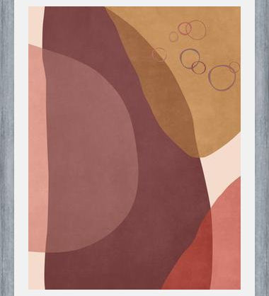 Cuadro Overlapping Organic Shapes