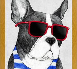 Cuadro Frenchie Summer Style