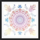 Enmarcado BOHO HAMSA MANDALA
