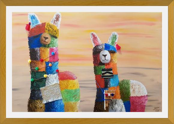 Cuadro Alpacas