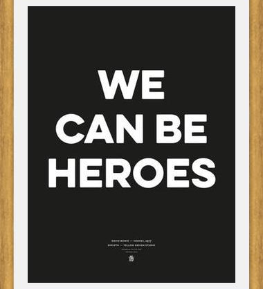 Cuadro Good Music David Bowie We can be heroes