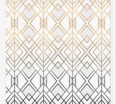 Cuadro Gold And Grey Geo