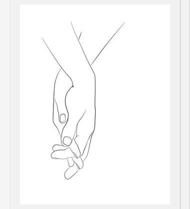 Cuadro Hands series - Walk with me