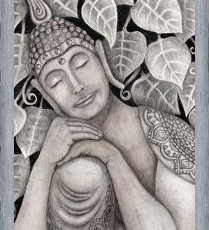 Cuadro Buda meditando