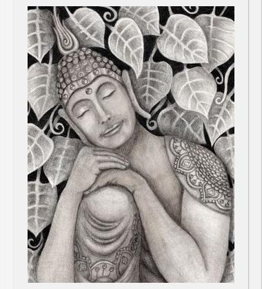 Cuadro Buda meditando