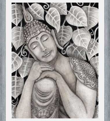 Cuadro Buda meditando