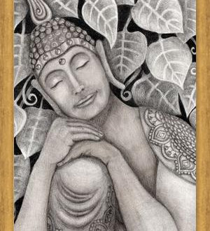 Cuadro Buda meditando