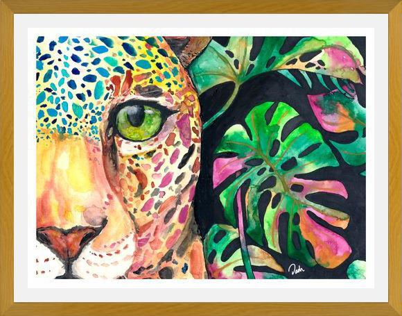 Cuadro Leopardo en la jungla