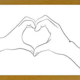 Cuadro Hands series - I love you