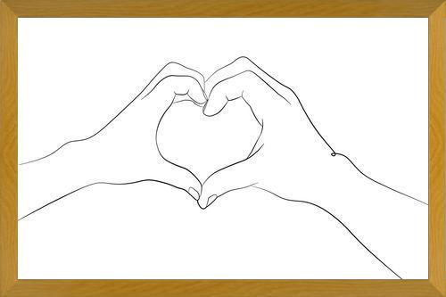Cuadro Hands series - I love you