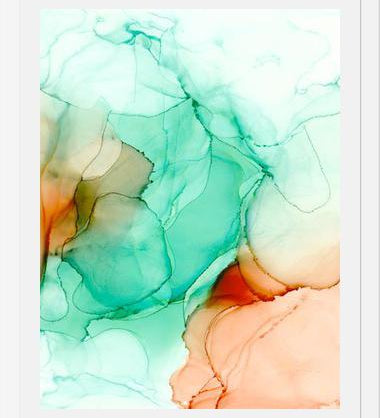 Cuadro Abstract Ink Movement II
