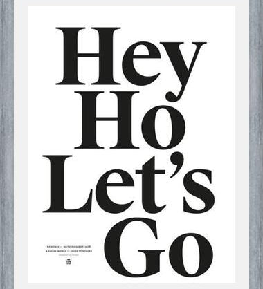 Cuadro Good Music Ramones Hey ho