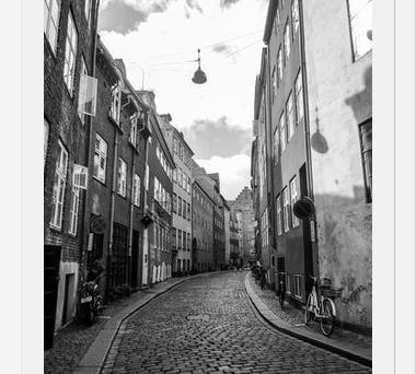Cuadro Streets of Kopenhagen BW