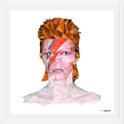 Cuadro David Bowie Low Poly