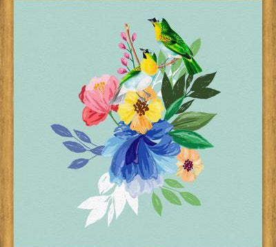 Cuadro Flowers & Birds