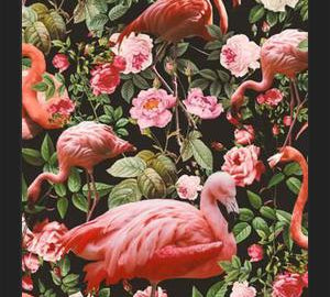 Cuadro Floral and Flamingo Pattern