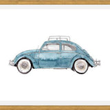 Cuadro Vintage Car Light Blue