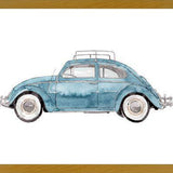 Cuadro Vintage Car Light Blue