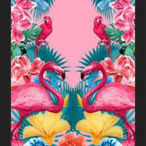 Cuadro Flamingo and Tropical garden