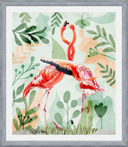 Cuadro Flamingo Love