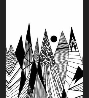 Cuadro Patterns in the mountains II