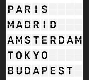 Cuadro Destinos Internacionales - Blanco